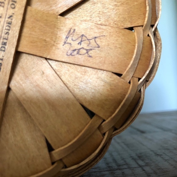 Longaberger Holiday Helper Basket With Liner And Protecter - Picture 4 of 6